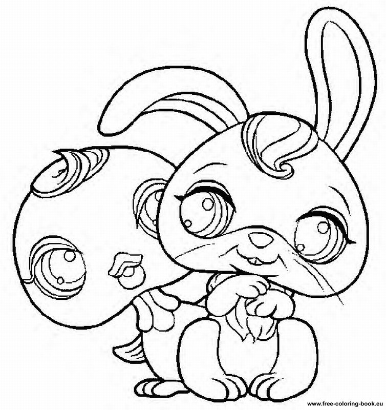 Plansa de colorat cu Littlest Pet Shop 29 22